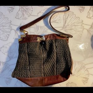 Bulga brown leather satchel